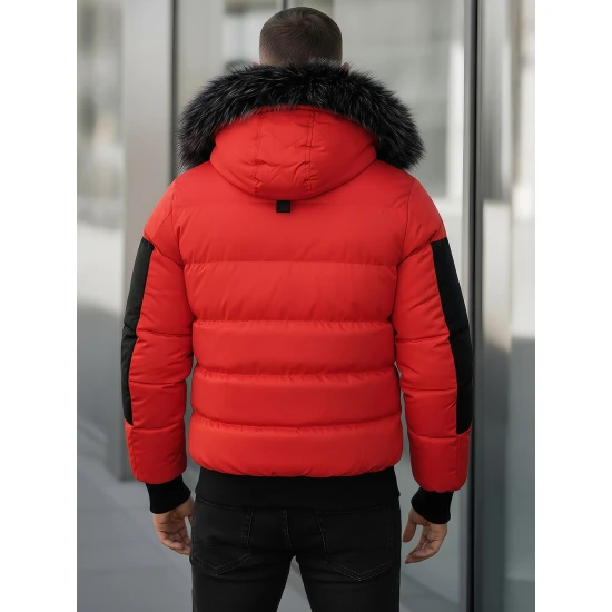 Vīriešu sarkana ziemas jaka Vitor O/M798Z