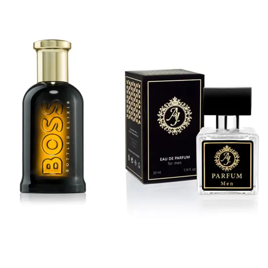 AJ Deluxe Nr327 Hugo Boss iedvesmotās smaržas - Boss Bottled Elixir Parfum 50 ml AJ Deluxe vīriešiem French Perfumes