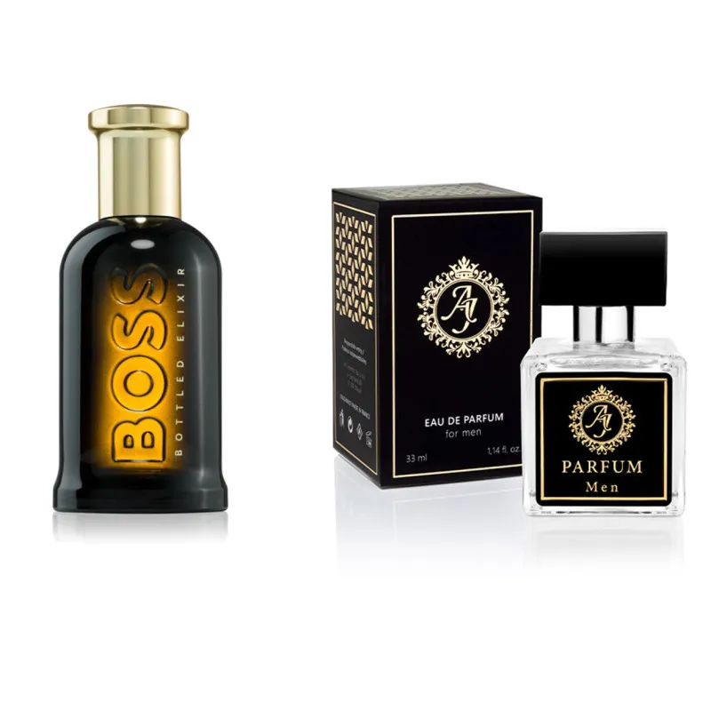 AJ Deluxe Nr327 Hugo Boss iedvesmotās smaržas - Boss Bottled Elixir Parfum 33 ml AJ Deluxe vīriešiem French Perfumes