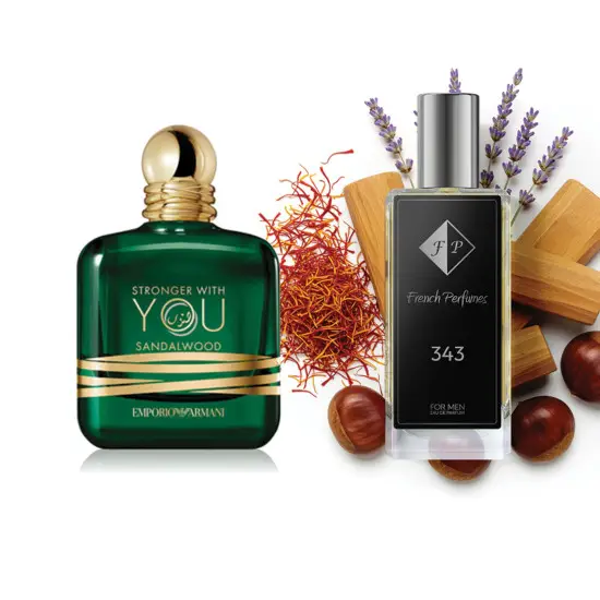 No343 smaržas, ko iedvesmojis Armāns - Stronger With You Sandalwood 33 ml EDP