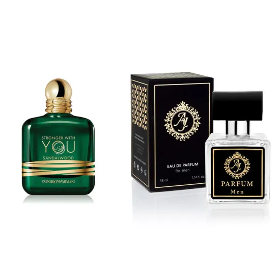AJ Deluxe Nr343 smaržas, iedvesmotas no Armani - Stronger With You Sandalwood Edp 33 ml AJ Deluxe vīriešiem French Perfumes
