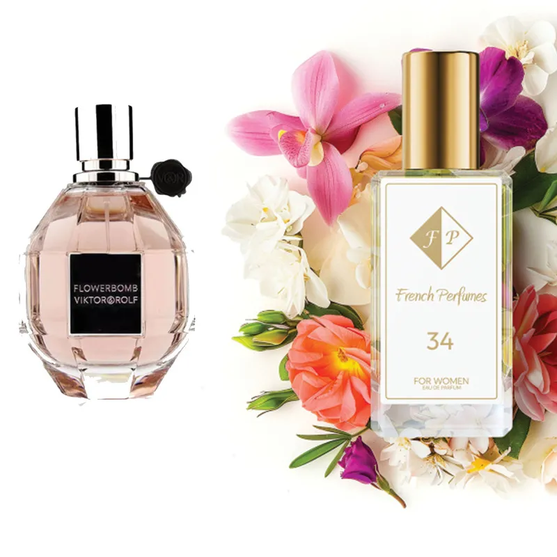 Nr. 34 smaržas, ko iedvesmoja Viktor & Rolf - Flowerbomb 104 ml