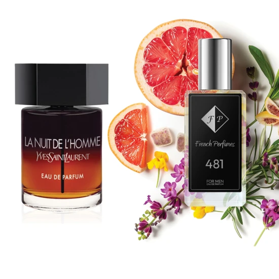 Nr481 Yves Saint Laurent iedvesmotās smaržas - La Nuit Del'Homme EDP 2019 2 ml