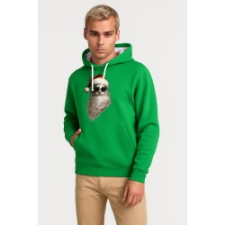 Zaļš džemperis ar kapuci Santa