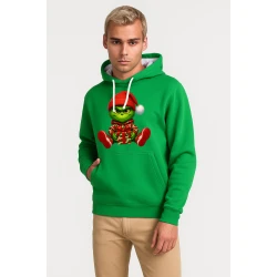 Zaļš džemperis ar kapuci Grinčs