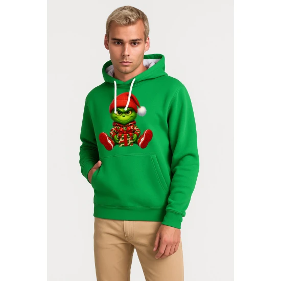 Zaļš džemperis ar kapuci Grinčs