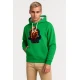 Zaļš džemperis ar kapuci sportisks Santa Claus