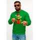 Zaļš Grinča džemperis ar dāvanām