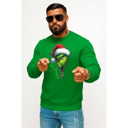 Zaļš džemperis ar kapuci Nopietns grinčs