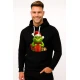 Melns džemperis ar kapuci Grinčs ar dāvanām