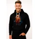 Melns džemperis ar kapuci sportisks Santa Claus