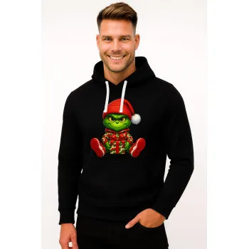Melns džemperis ar kapuci Grinch