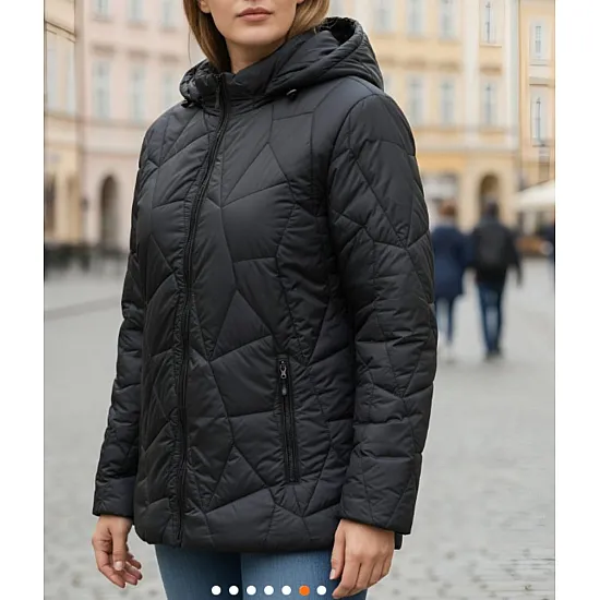 Melna stepēta jaka Jen Sieviešu jakas