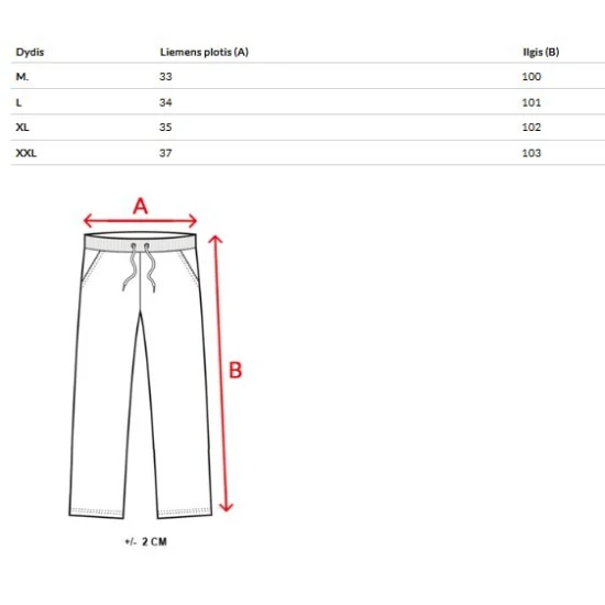 Vīriešu sarkanas ikdienas bikses Even Gadījuma bikses
