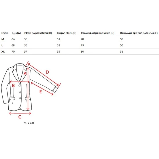 Vīriešu melna ziemas jaka City line