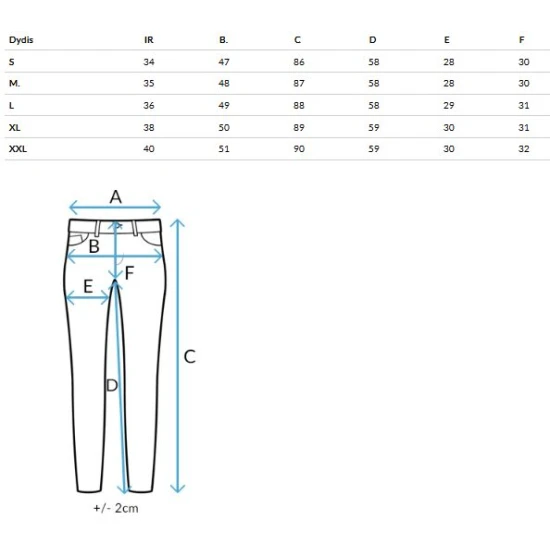 Sieviešu gaiši zili džinsi Estin Džinsi un džogeri