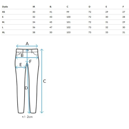 Sieviešu pelēkie džinsi Ema Džinsi un džogeri