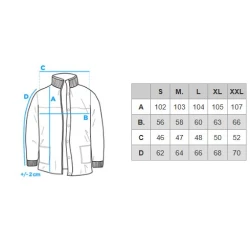 Vīriešu tumši zils mētelis Corpo