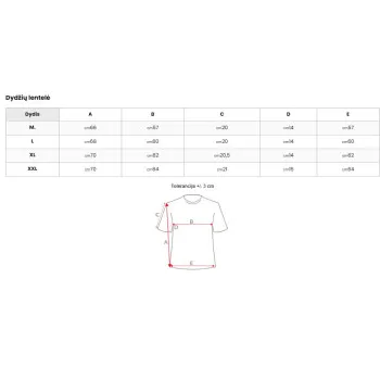 Vīriešu balts oversize T-krekls „Perfect“