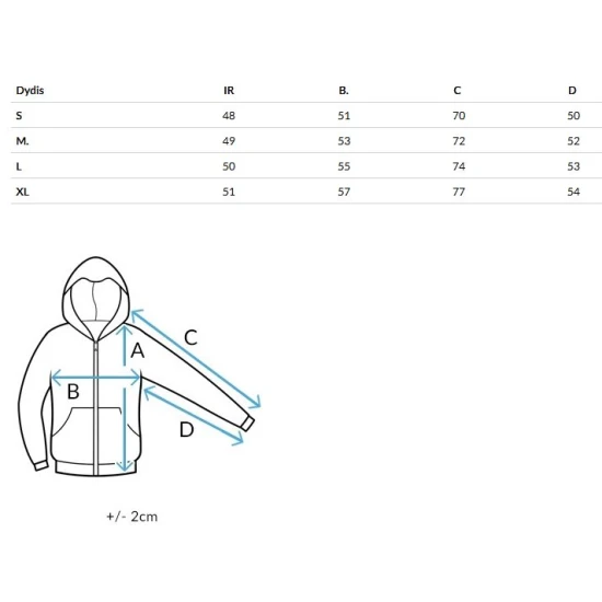 Sieviešu balts džemperis ar kapuci Trend
