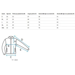 Sieviešu melna pārejas jaka Aron