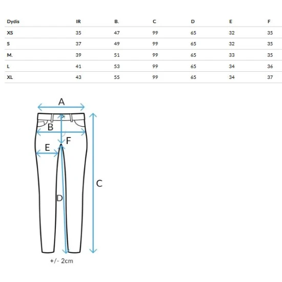 Sieviešu pelēkie džinsi Madrid Bikses