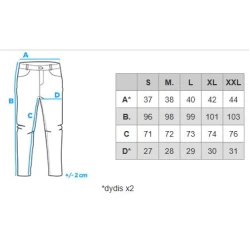 Vīriešu zilie džinsi Andre