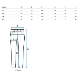 Sieviešu platie zilie džinsi Amel