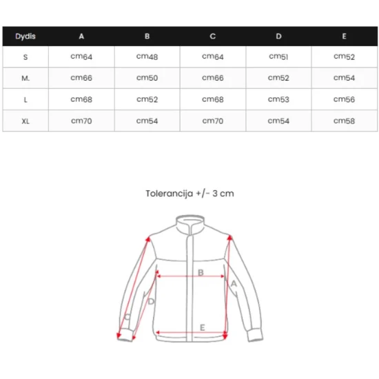 Bordo stepēta jaka Sofia Sieviešu jakas