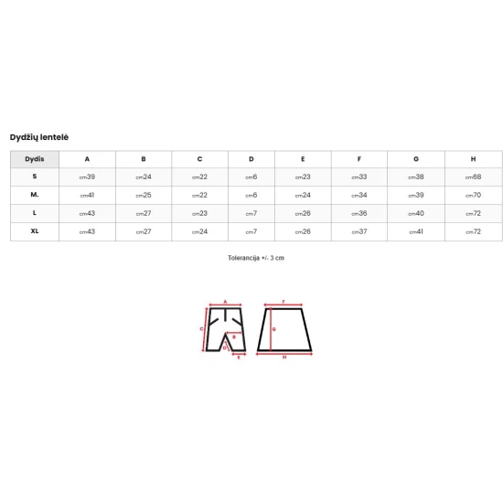 Sieviešu melni svārki-šorti Melin Svārki
