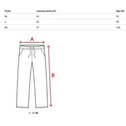 Vīriešu melnas ikdienas bikses Kenny