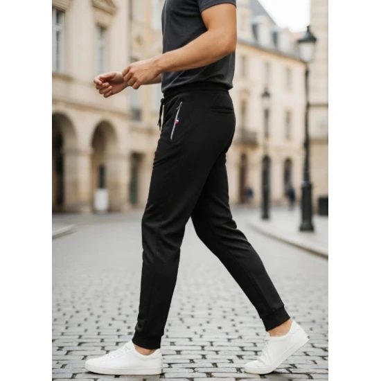 Vīriešu melnas bikses Edmond Bikses