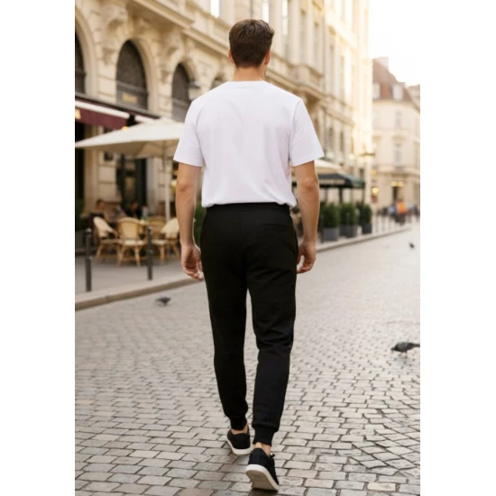 Vīriešu melnas bikses Benet Bikses