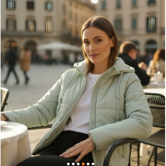 Sieviešu jaka Alin, piparmētru krāsā Sieviešu jakas