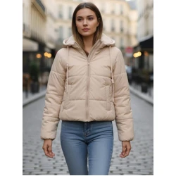 Sieviešu jaka Alin brūnā krāsā