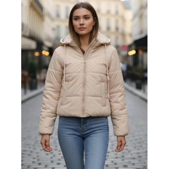 Sieviešu jaka Alin brūnā krāsā Sieviešu jakas