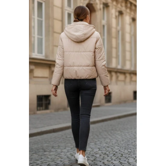 Sieviešu jaka Alin brūnā krāsā Sieviešu jakas