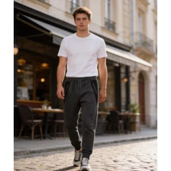 Vīriešu tumši pelēkas bikses Doni