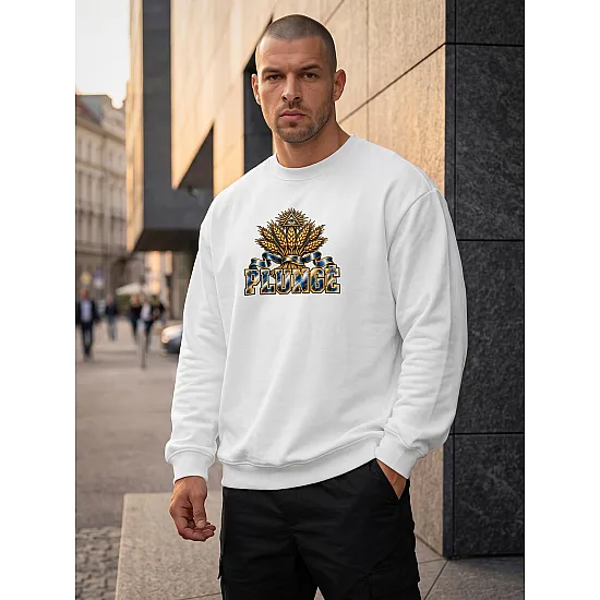 Vīriešu balts džemperis Plungė