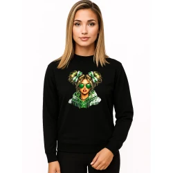 Sieviešu melns džemperis Lietuviete džemperī