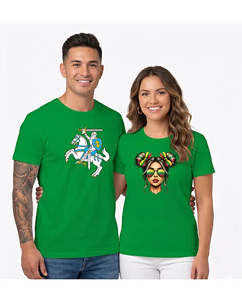 Vytis-Lietuvaitė Green T-Shirt Set