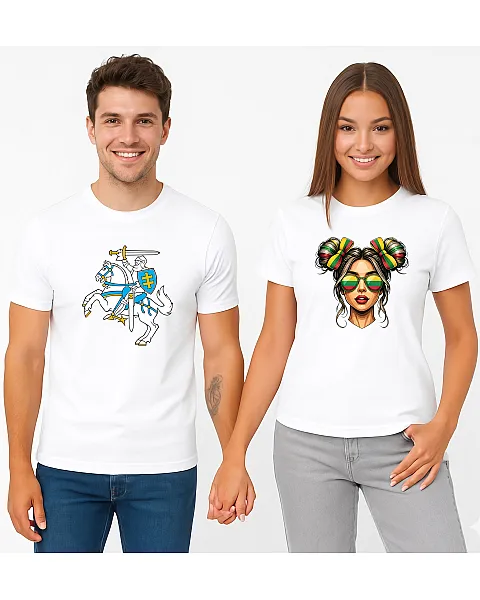 Vytis-Lietuvaitė White T-Shirt Set