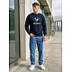 Men's dark blue sweater Visaginas