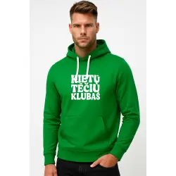 Vīriešu zaļa jaka ar kapuci Cool Dads Club (balta)