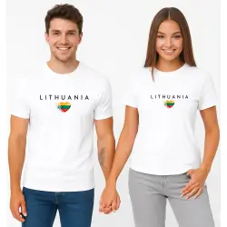 Baltu krekliņu komplekts „Lietuva“ (melns)