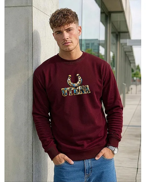 Vīriešu bordo krāsas džemperis Utena
