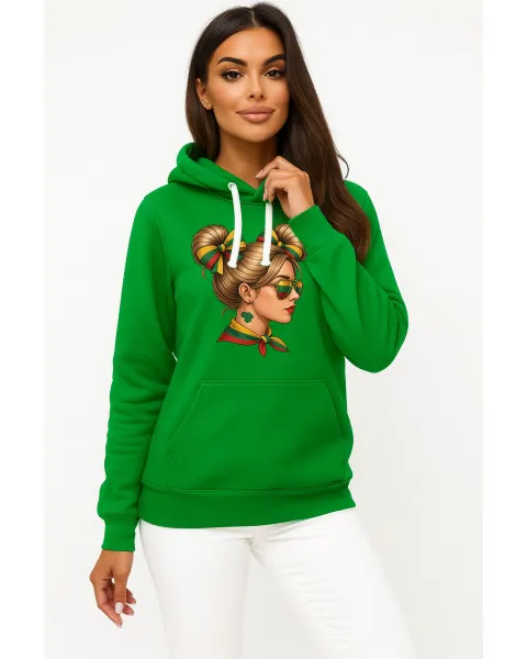 Women's green jumper Lietuvaitė