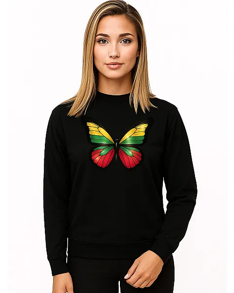 Women's black hoodless sweater Drugelis LT