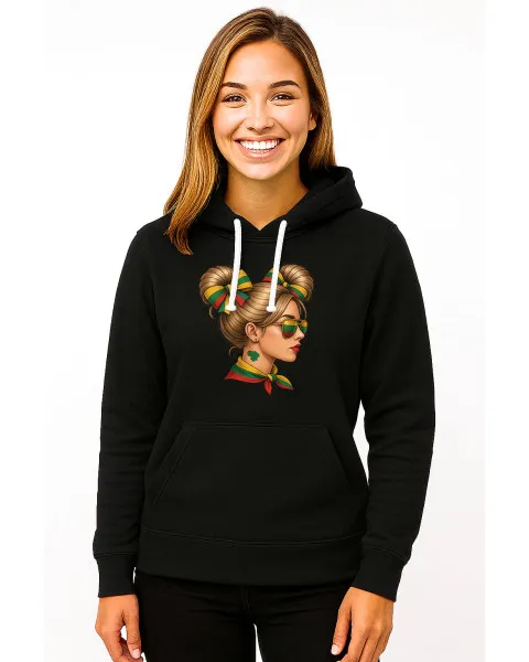 Women's black jumper Lietuvaitė