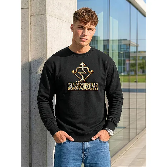 Vīriešu melns džemperis Mažeikiai